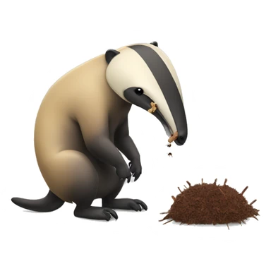 anteater eating ants sticker