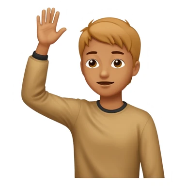 A person dabbing sticker