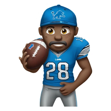 Detroit lions fan crying sticker