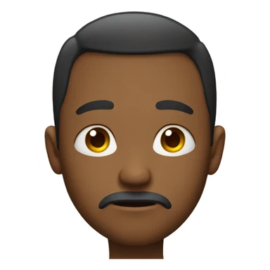 Man with tear rolling down his cheek sticker