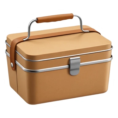 create an emoticon of a retangular lunch box made of kraft paper, 
The lunch box should be the most similar to this real one..
https://i.postimg.cc/FKcHz1tk/Screenshot-2025-11-11-alle-16-06-29.png

Can get more images of the box from this instagram account https://www.instagram.com/chefaporterbr/ sticker