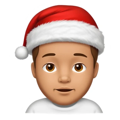 pregnant man emoji but with a santa hat sticker