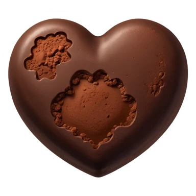 one heart shaped chocolate truffle sticker