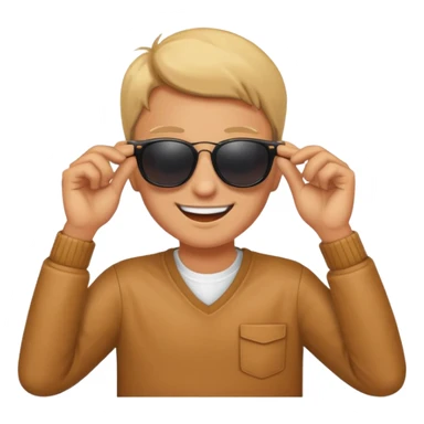 😎 make emoji like this but pull the gogolles sticker