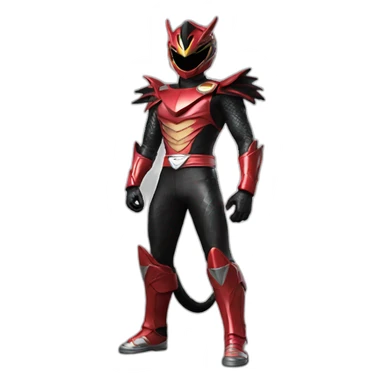 dark dragon power ranger full body sticker