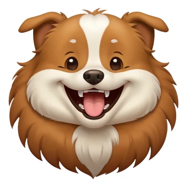 Doggy laughing sticker
