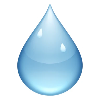 Gota de agua color blanco sticker