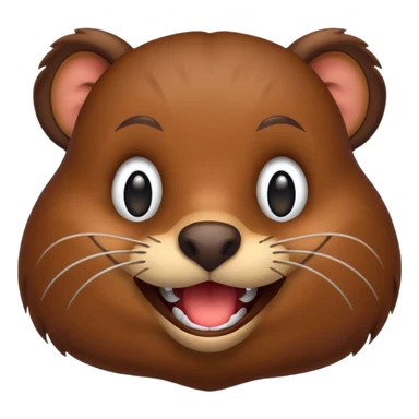 beaver emojis funny sticker