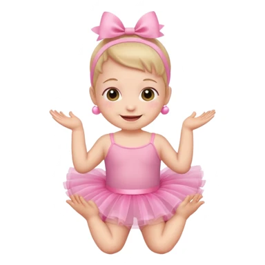 Baby in tutu sticker