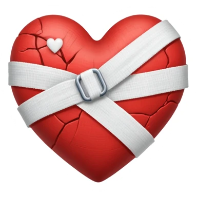 Bandaged heart  sticker