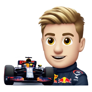 max verstappen and f1 car sticker