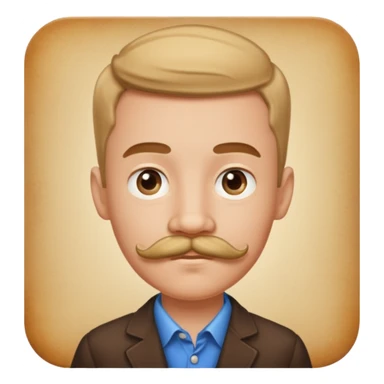 mustache Young boy,Big mustache.
negative: Dont use same face style. sticker