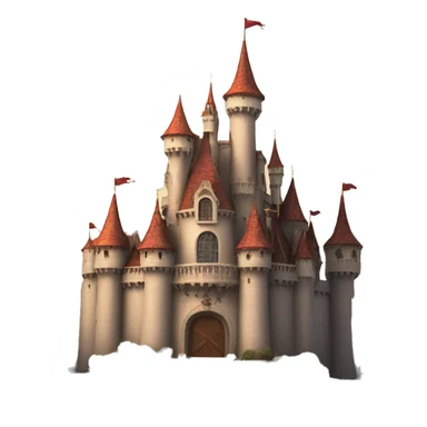 Beauty and the beast castle sticker