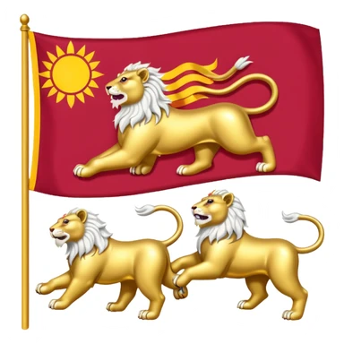 make flag of Tibet add 2 snow lion sticker