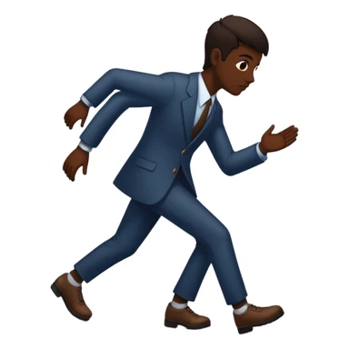 Character stepping out of their own shadow sticker