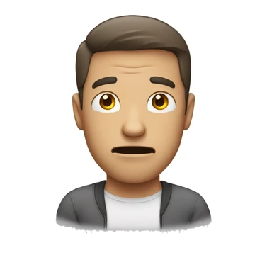 stressed man sticker