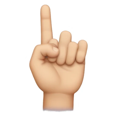 Hand doing W sign with middle and ring finger sticker