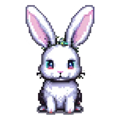 rabbit with long ears sticker