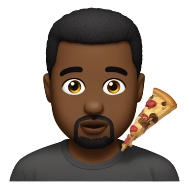 kanye west eating crumbl sticker