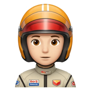 Race car driver sticker