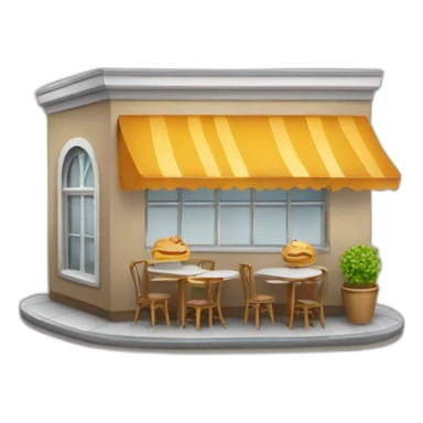 Cafe avec une gauffre sticker