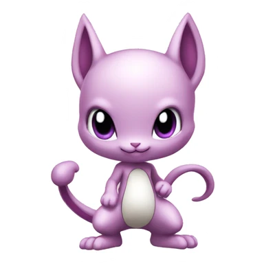 Pink Chibi Anthro Mewtwo-Pokémon full body sticker