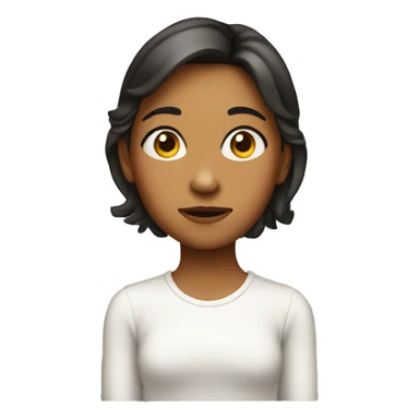 Girl side eye sticker