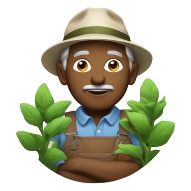 grandfather gardener sticker