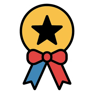 best seller award badge icon, gold and colorful elements, elegant minimalist flat design, 2D flat vector, trending icon look, soft shadows, isolated on white background, no text, perfect for commercial use sticker