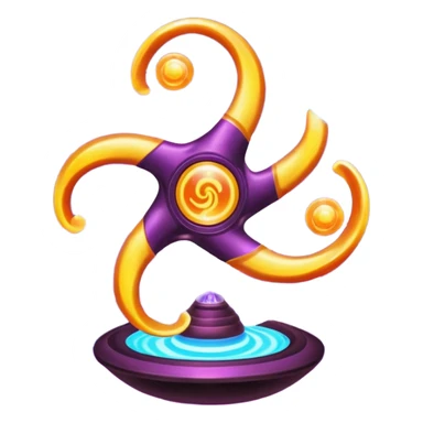 psychic triskelion glowing optical illusionary paranormal fidget spinner planet orb galaxy lava lamp plasma ball plasma lamp light  sticker