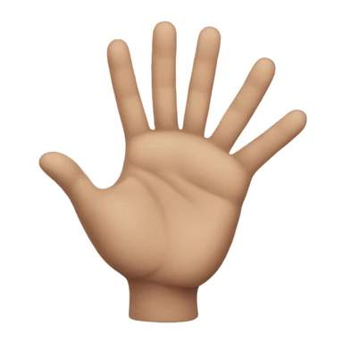 a hand with six fingers sticker