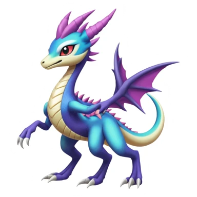 Badass edgy cool realistic Meloetta-Sergal-Cresselia-Palkia-Spyro-Fakémon-creature-hybrid sticker