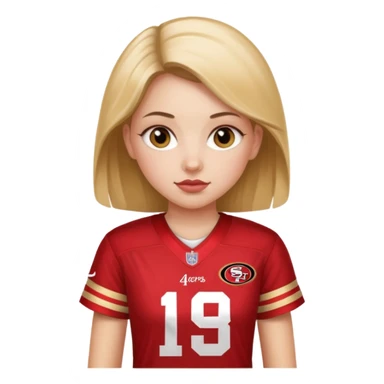 49ers girl sticker