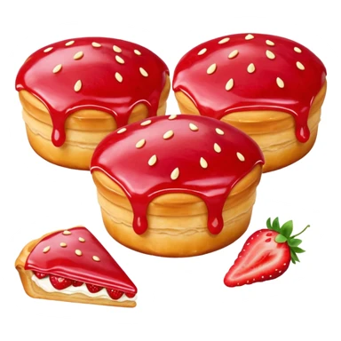 Strawberry Glaze Pastries
 sticker