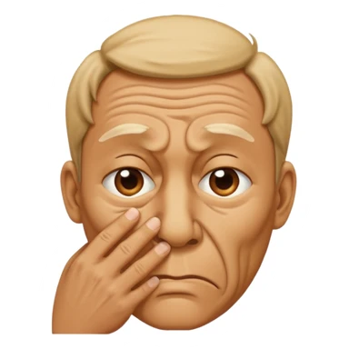 Person holding nose because something else is stinky sticker