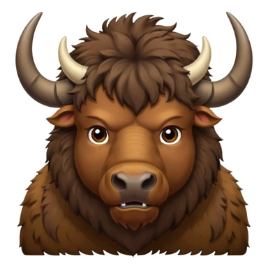 bisonte americano en zoológico sticker