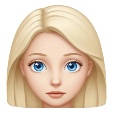 Amour impossible femme aux yeux bleu sticker