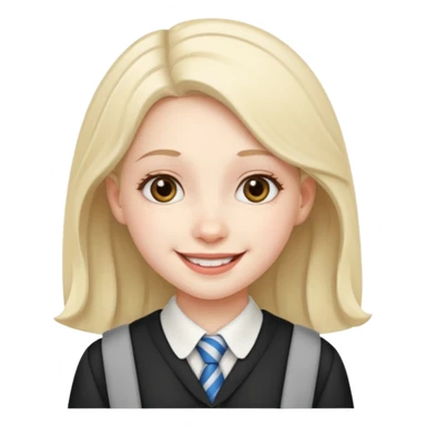 cute school girl jewish sticker