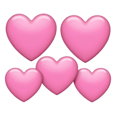 Pink hearts  sticker