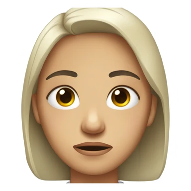 carita con ojos de dolaer sticker