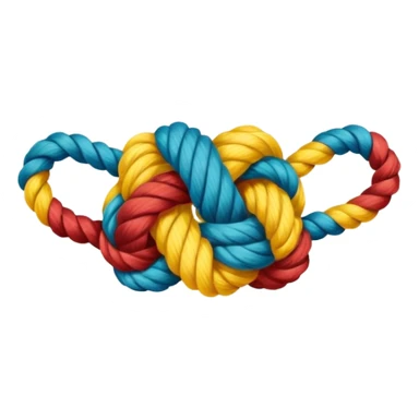 A rope toy for dogs  sticker
