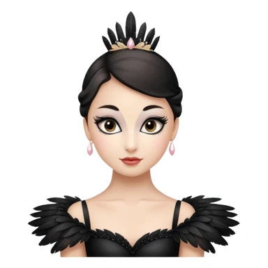 Black Swan costume ballerina sticker