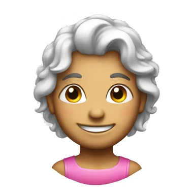 Smiling face with pink halo sticker