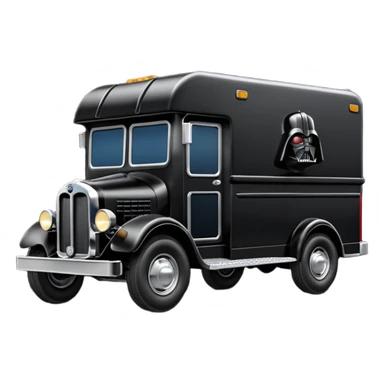 1925 Darth Vader Grumman mail truck sticker
