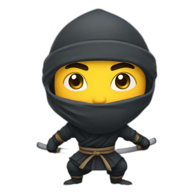 Ninja dans la neige sticker