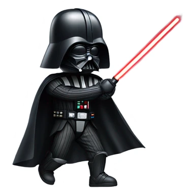 Darth Vader playing sports sticker