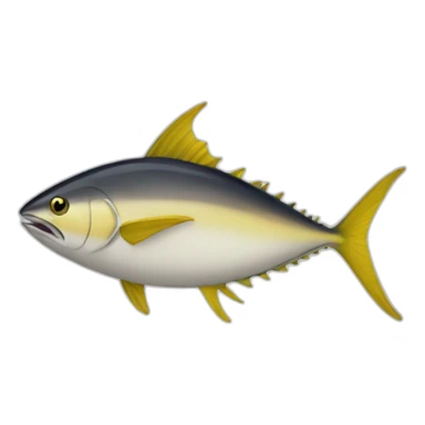 A Zipper-Mouth Faced tuna  sticker