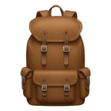 Brown adventure backpack  sticker