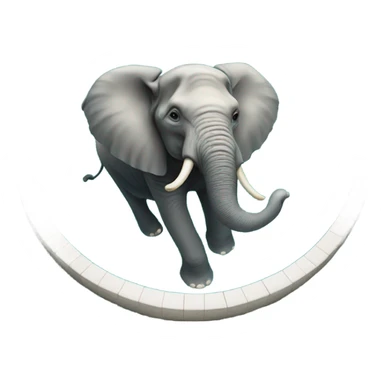 elephant in a pool sticker