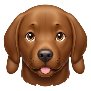 Brown Labrador Retriever sticker